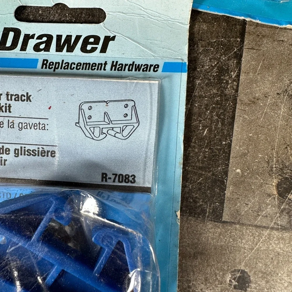 Prime-Line R 7147 Front Drawer Guide Rollers Lot of 2 and R-7083 Track